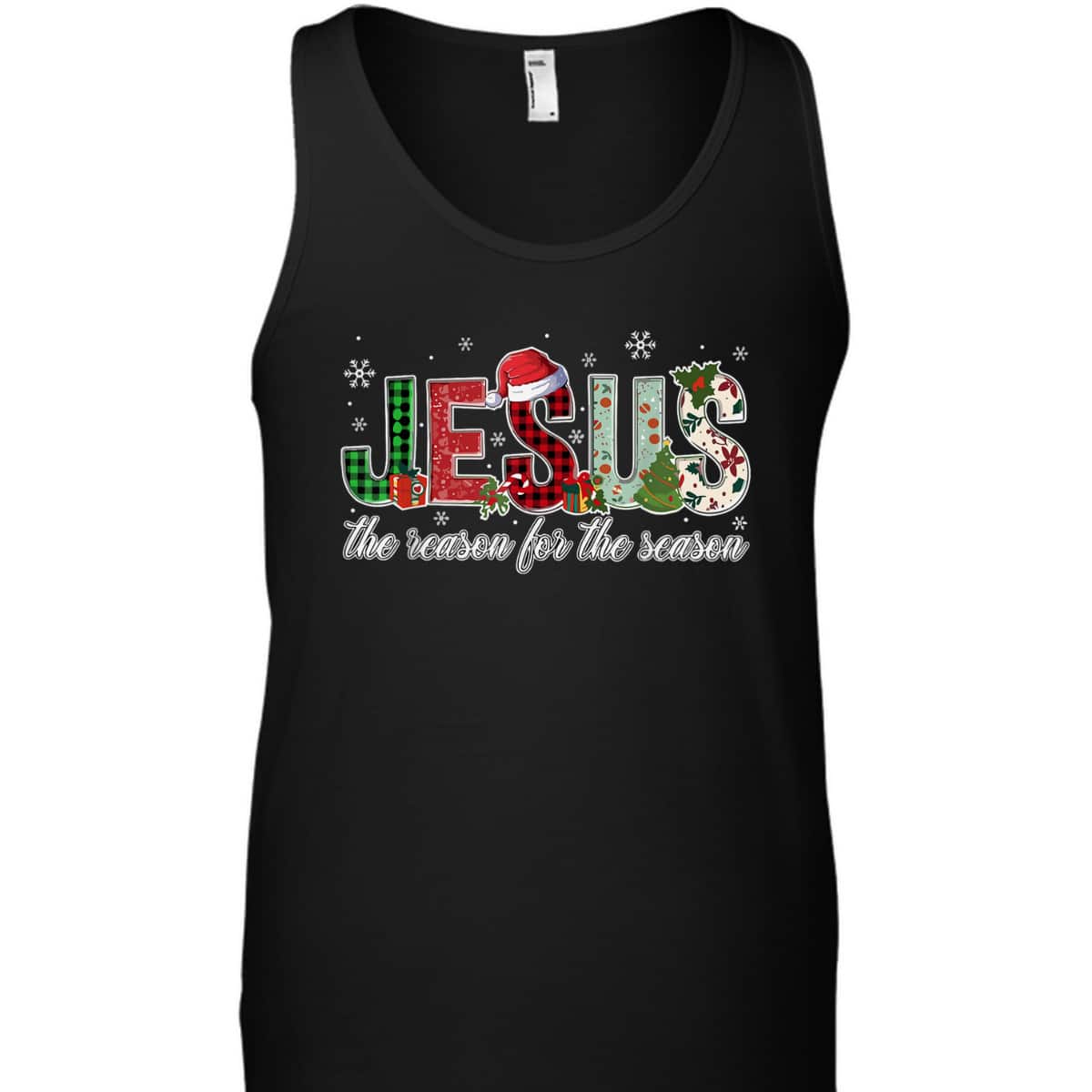 Christian Jesus The Reason Xmas Holiday Season Christmas Snowflake T-Shirt Christian Jesus The Reason Xmas Holiday Season Christmas Snowflake T-Shirt