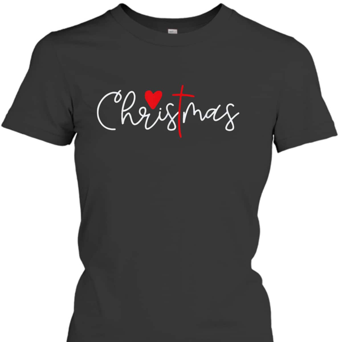 Cross Christmas Cute X Mas Pajama Christian Jesus Faith T-Shirt Cross Christmas Cute X Mas Pajama Christian Jesus Faith T-Shirt