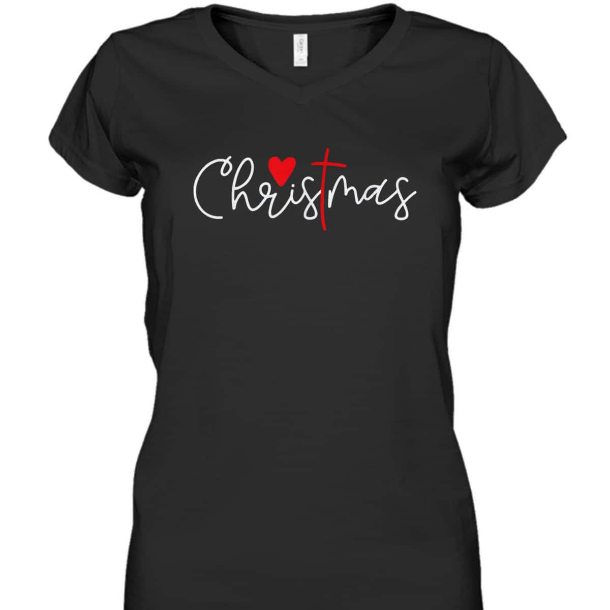 Cross Christmas Cute X Mas Pajama Christian Jesus Faith T-Shirt Cross Christmas Cute X Mas Pajama Christian Jesus Faith T-Shirt
