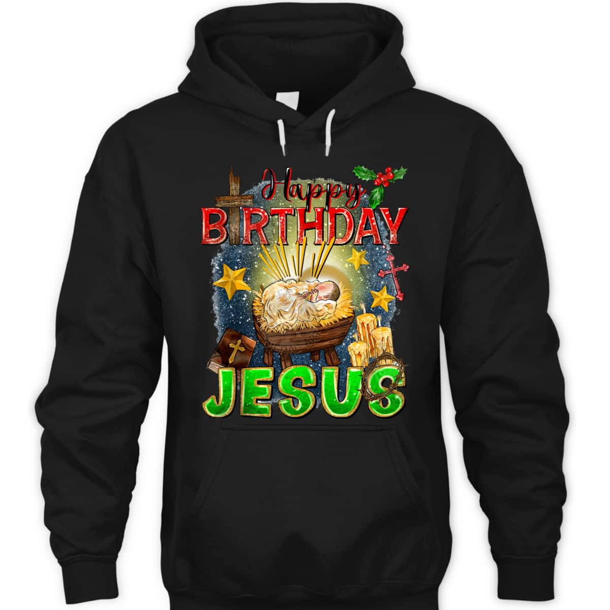 Christian Happy Birthday Jesus Christ Xmas Merry Christmas T-Shirt Christian Happy Birthday Jesus Christ Xmas Merry Christmas T-Shirt