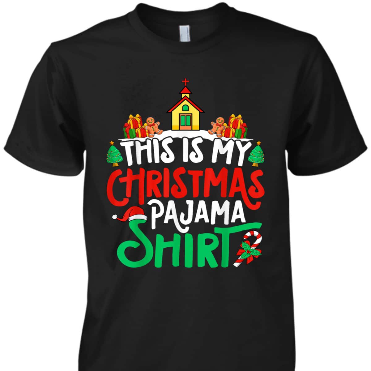 Christian Church Christmas Pajama Church Xmas Party T-Shirt Christian Church Christmas Pajama Church Xmas Party T-Shirt