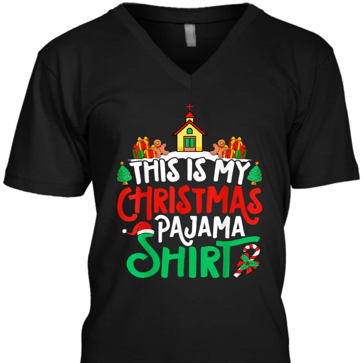 Christian Church Christmas Pajama Church Xmas Party T-Shirt Christian Church Christmas Pajama Church Xmas Party T-Shirt