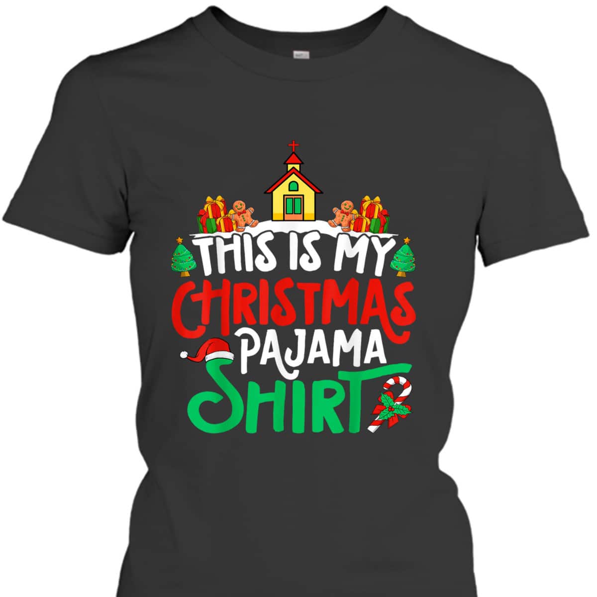 Christian Church Christmas Pajama Church Xmas Party T-Shirt Christian Church Christmas Pajama Church Xmas Party T-Shirt