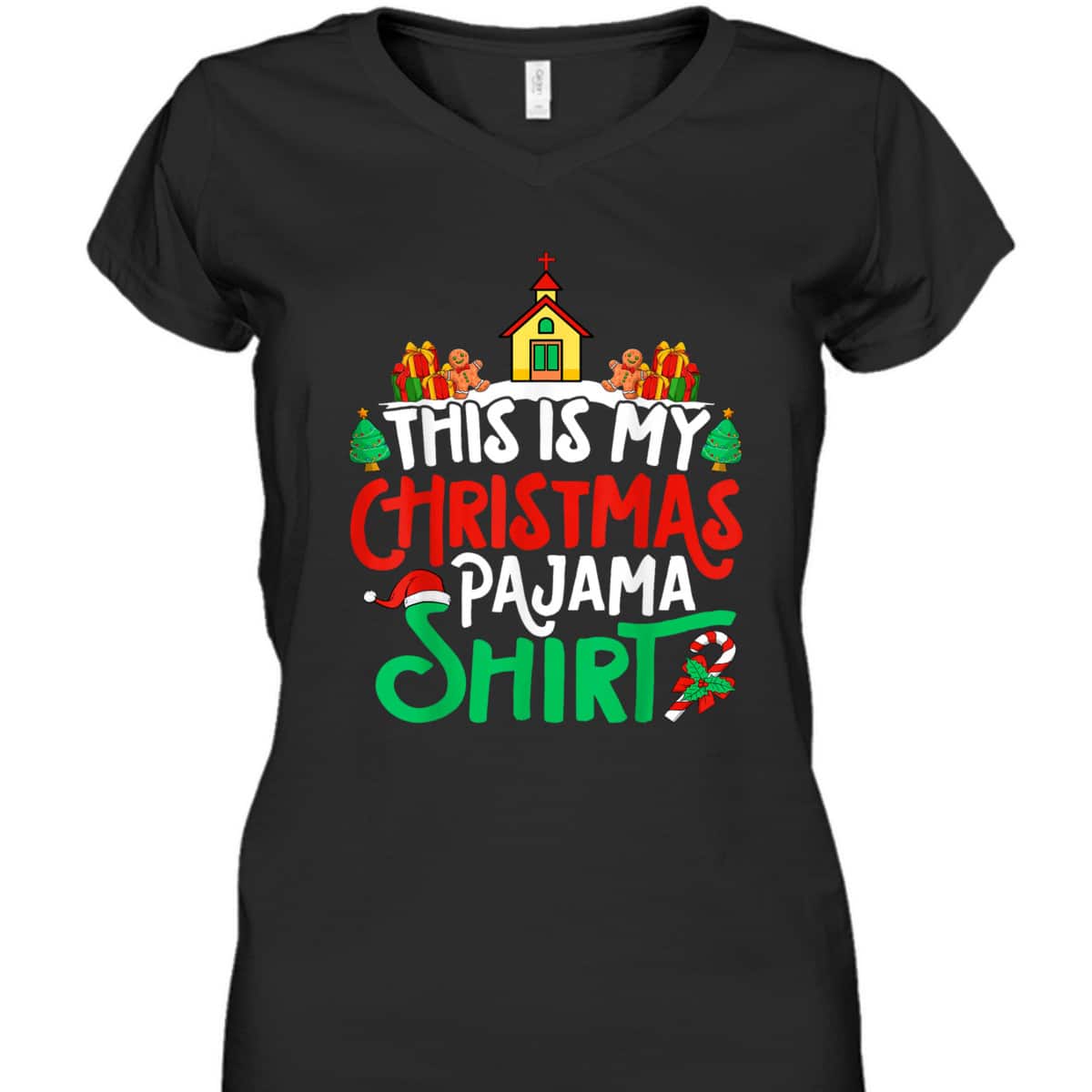 Christian Church Christmas Pajama Church Xmas Party T-Shirt Christian Church Christmas Pajama Church Xmas Party T-Shirt