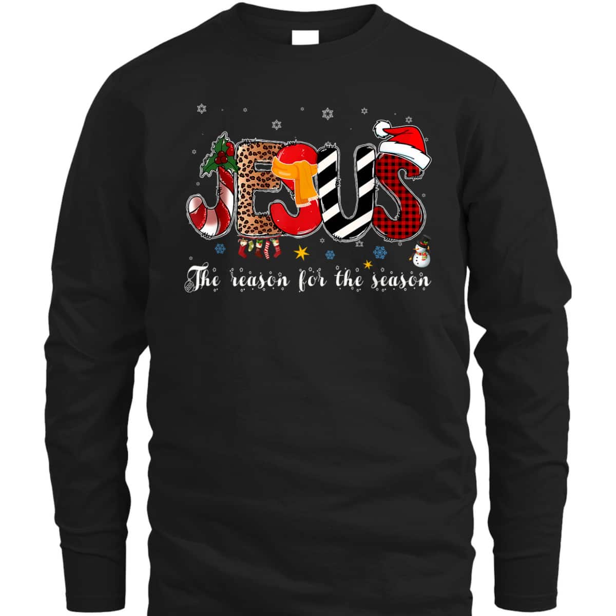 Christian Jesus Is The Reason For The Season Christmas Santa T-Shirt Christian Jesus Is The Reason For The Season Christmas Santa T-Shirt