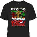 Christmas Begins With Christ Christian Cross Funny Xmas T-Shirt