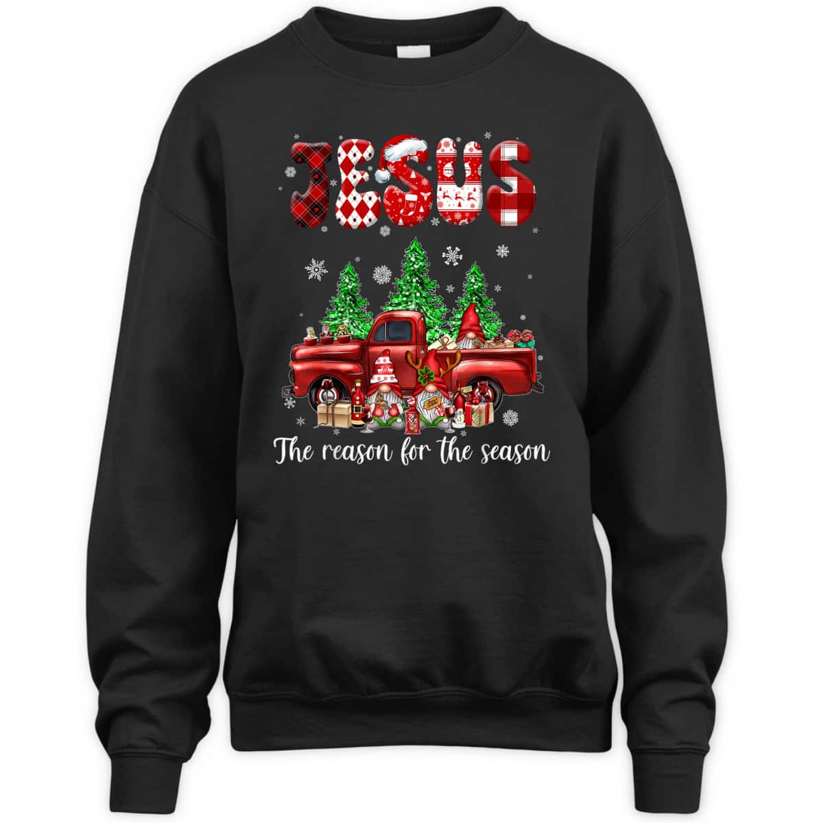 Christian Jesus The Reason Xmas Holiday Season Christmas Red Truck T-Shirt Christian Jesus The Reason Xmas Holiday Season Christmas Red Truck T-Shirt