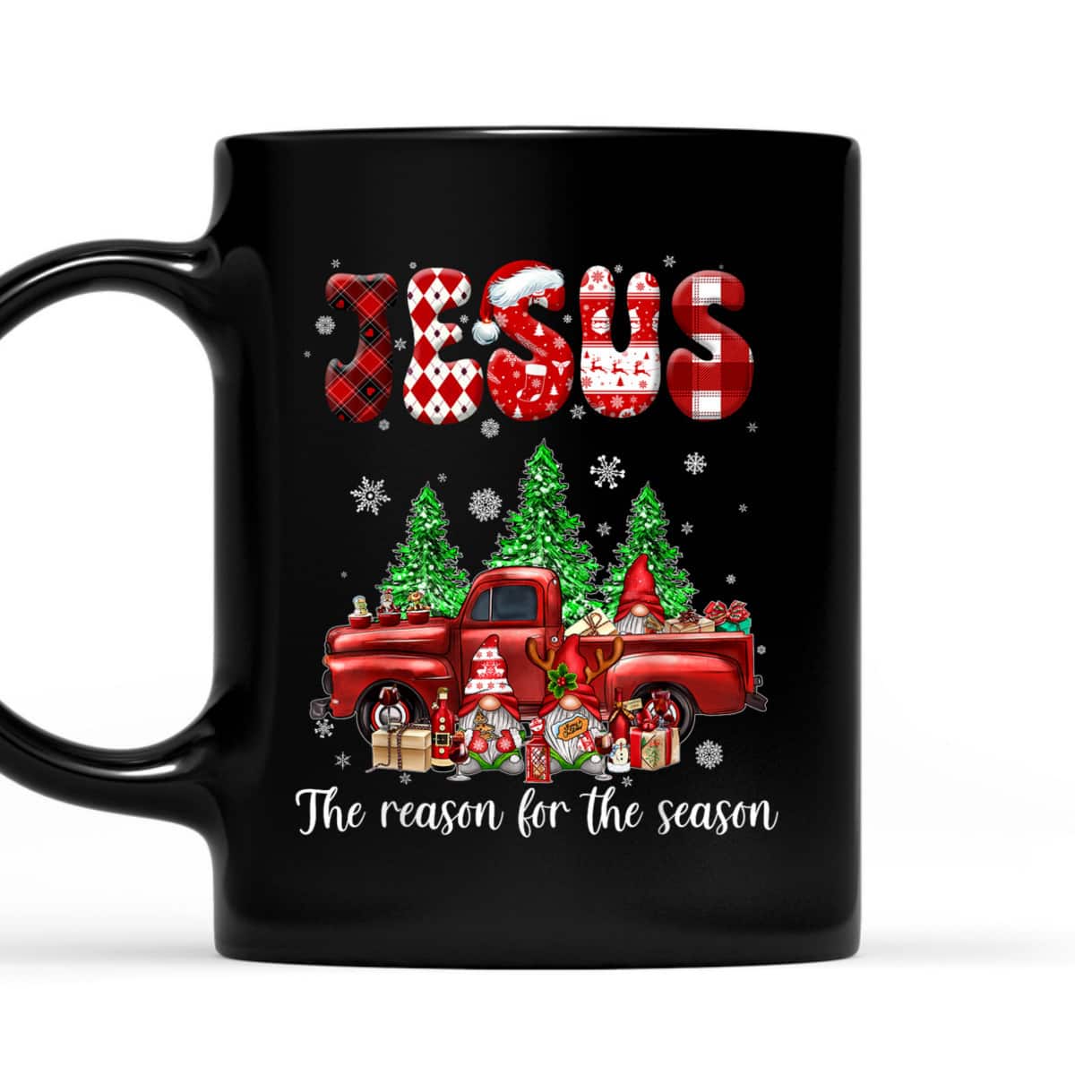 Christian Jesus The Reason Xmas Holiday Season Christmas Red Truck T-Shirt Christian Jesus The Reason Xmas Holiday Season Christmas Red Truck T-Shirt