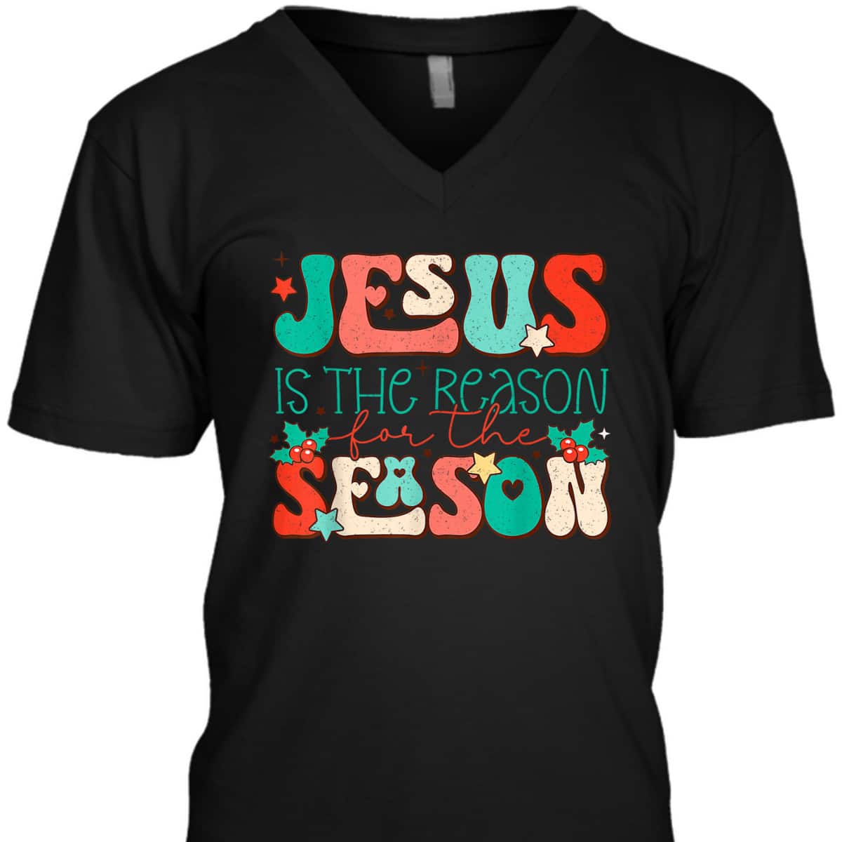 Christian Religious T-Shirt Jesus The Reason Xmas Holiday Season Christmas Gifts Christian Religious T-Shirt Jesus The Reason Xmas Holiday Season Christmas Gifts