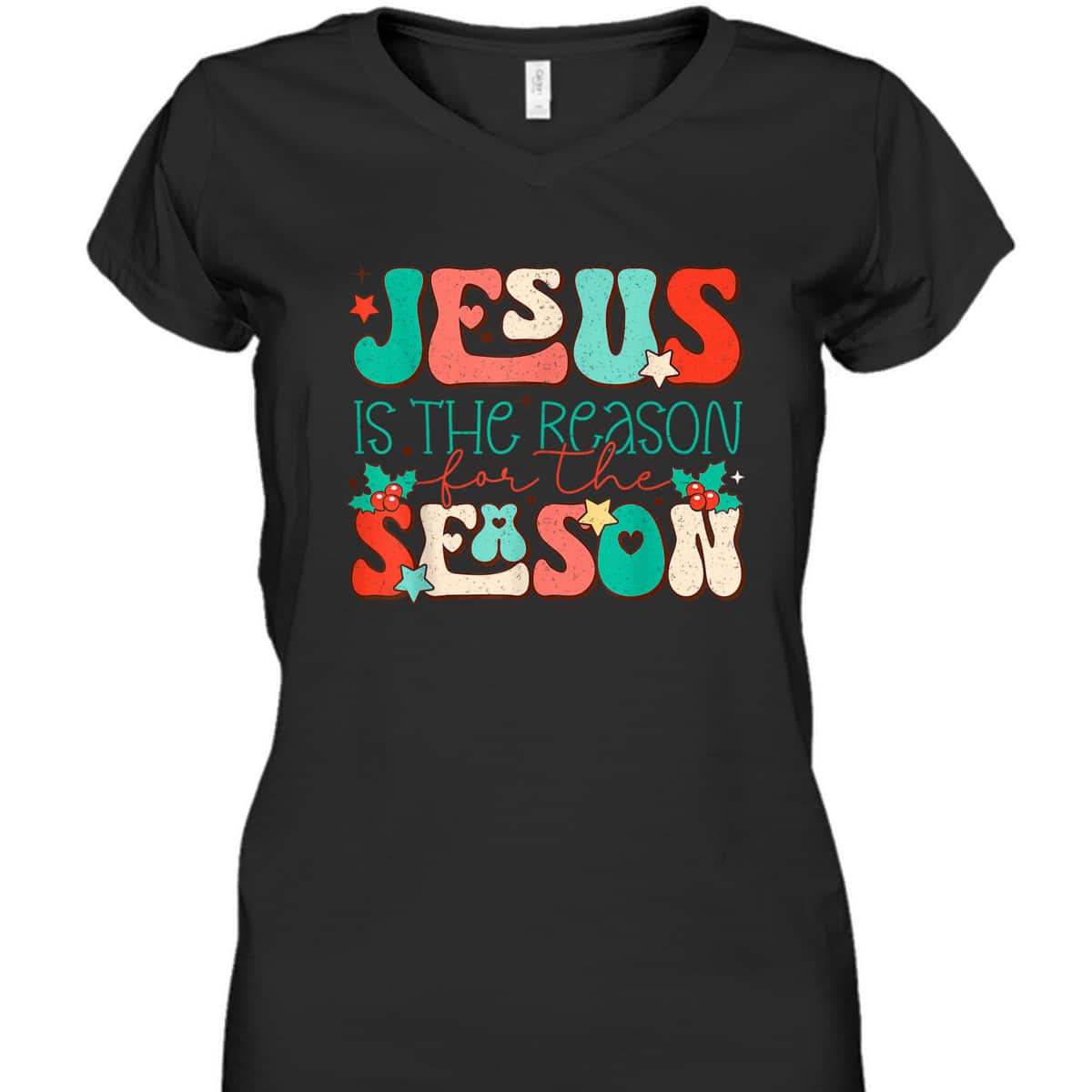Christian Religious T-Shirt Jesus The Reason Xmas Holiday Season Christmas Gifts Christian Religious T-Shirt Jesus The Reason Xmas Holiday Season Christmas Gifts
