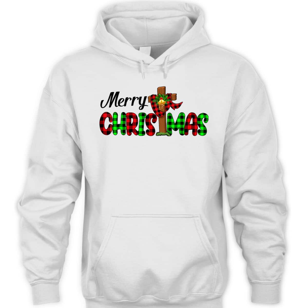 Merry Christmas Cross Christian Plaid Buffalo Xmas Pajama T-Shirt Merry Christmas Cross Christian Plaid Buffalo Xmas Pajama T-Shirt