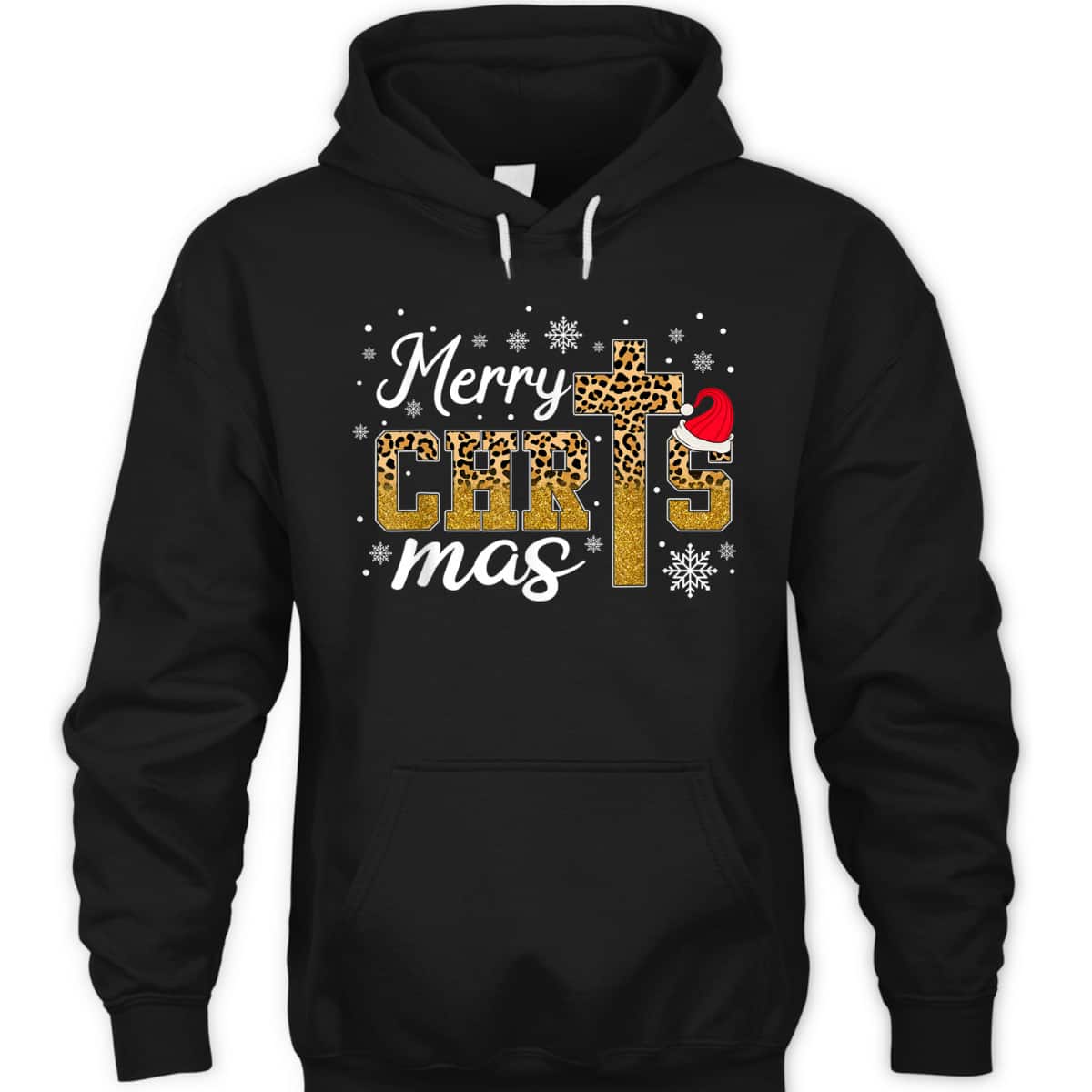 Merry Christmas Leopard Cross Christian Family Xmas Pajama T-Shirt Merry Christmas Leopard Cross Christian Family Xmas Pajama T-Shirt