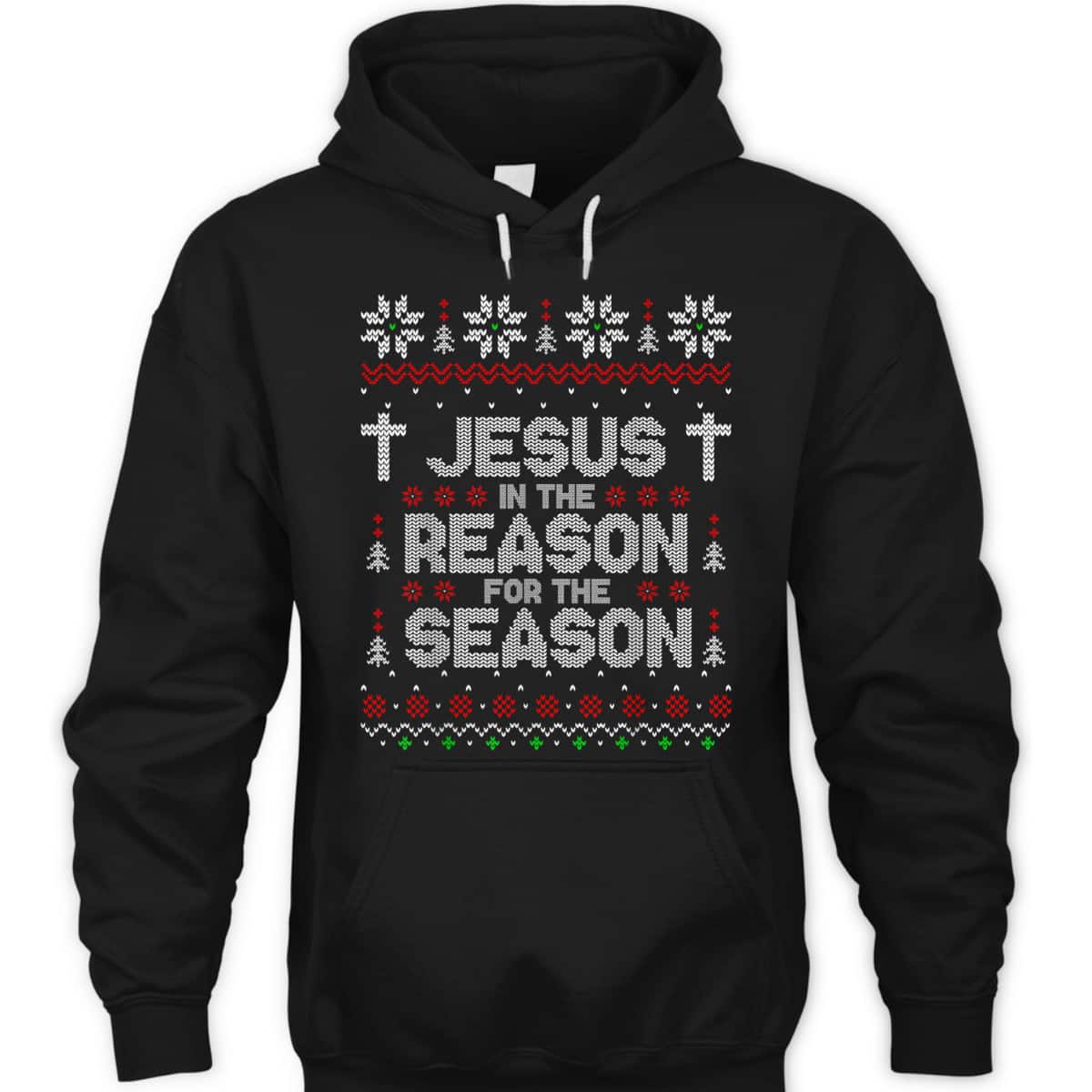 Christian Jesus The Reason Xmas Holiday Season Christmas Cross Snowflake T-Shirt Christian Jesus The Reason Xmas Holiday Season Christmas Cross Snowflake T-Shirt