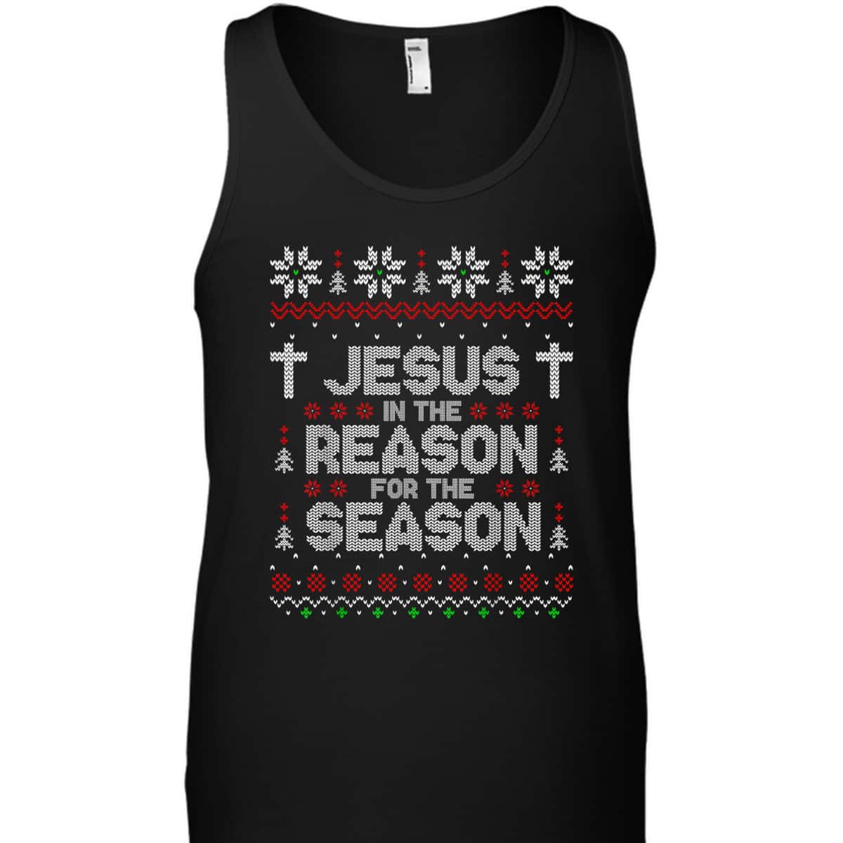 Christian Jesus The Reason Xmas Holiday Season Christmas Cross Snowflake T-Shirt Christian Jesus The Reason Xmas Holiday Season Christmas Cross Snowflake T-Shirt