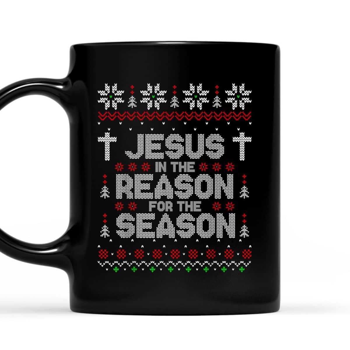 Christian Jesus The Reason Xmas Holiday Season Christmas Cross Snowflake T-Shirt Christian Jesus The Reason Xmas Holiday Season Christmas Cross Snowflake T-Shirt