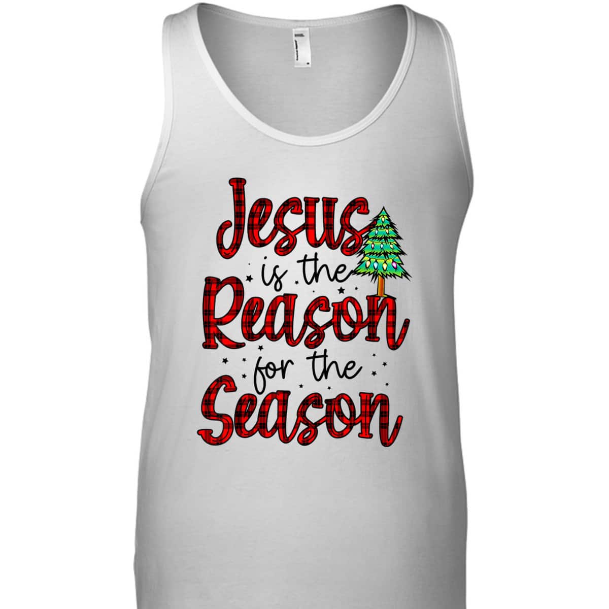 Christian Jesus The Reason Xmas Holiday Season Christmas Tree T-Shirt Christian Jesus The Reason Xmas Holiday Season Christmas Tree T-Shirt