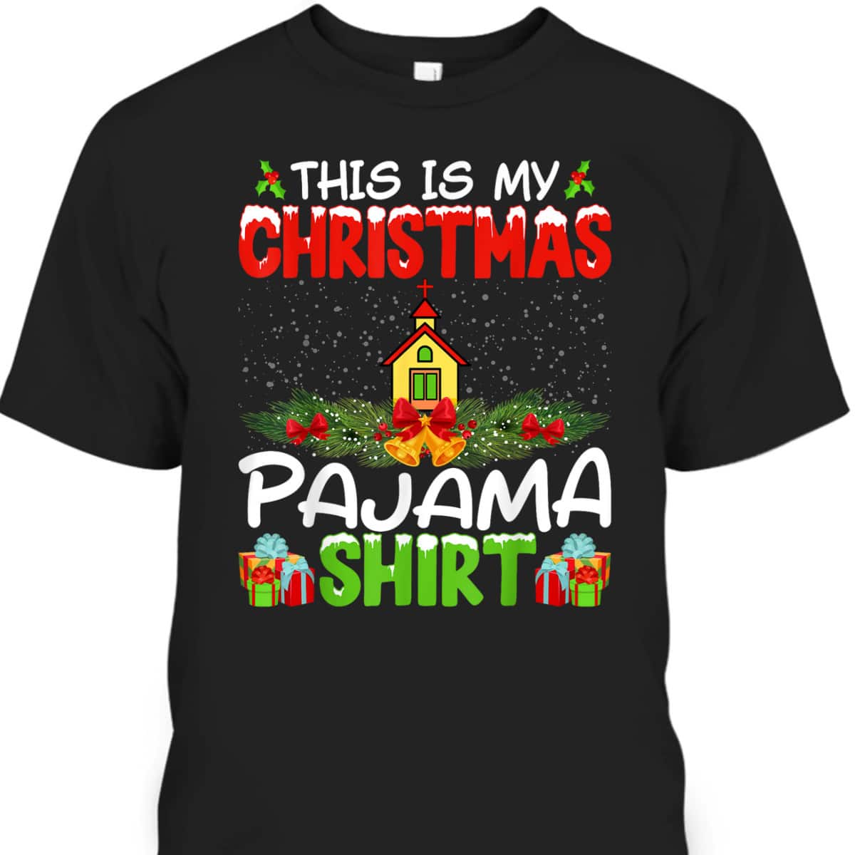Pastor Christian Church Xmas Pajama Christmas Holiday T-Shirt Pastor Christian Church Xmas Pajama Christmas Holiday T-Shirt