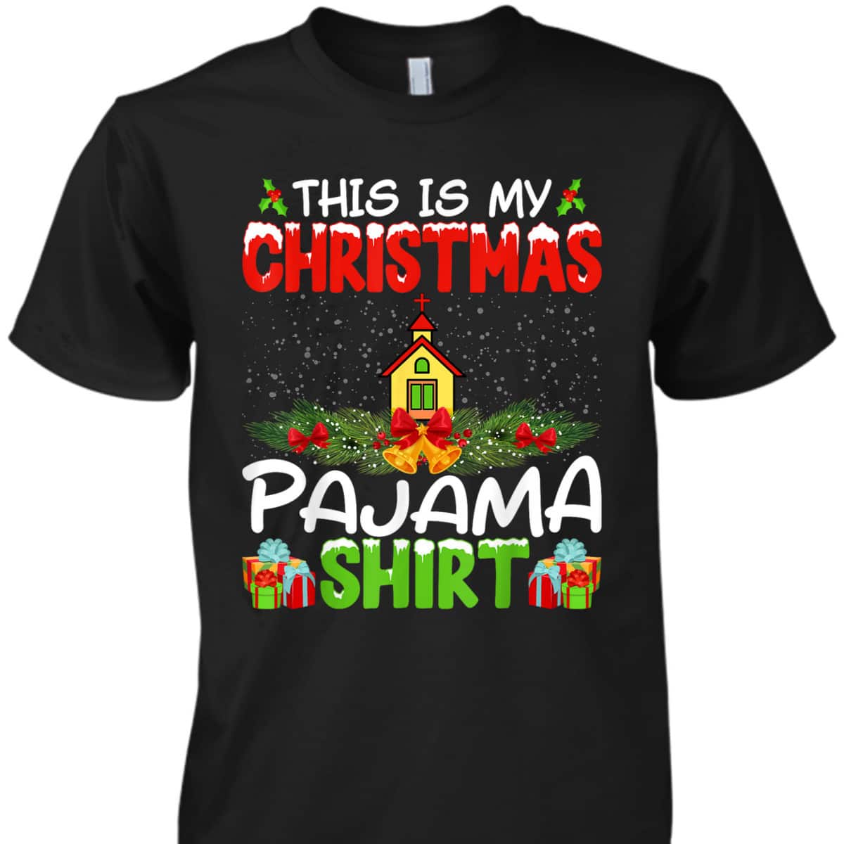 Pastor Christian Church Xmas Pajama Christmas Holiday T-Shirt Pastor Christian Church Xmas Pajama Christmas Holiday T-Shirt