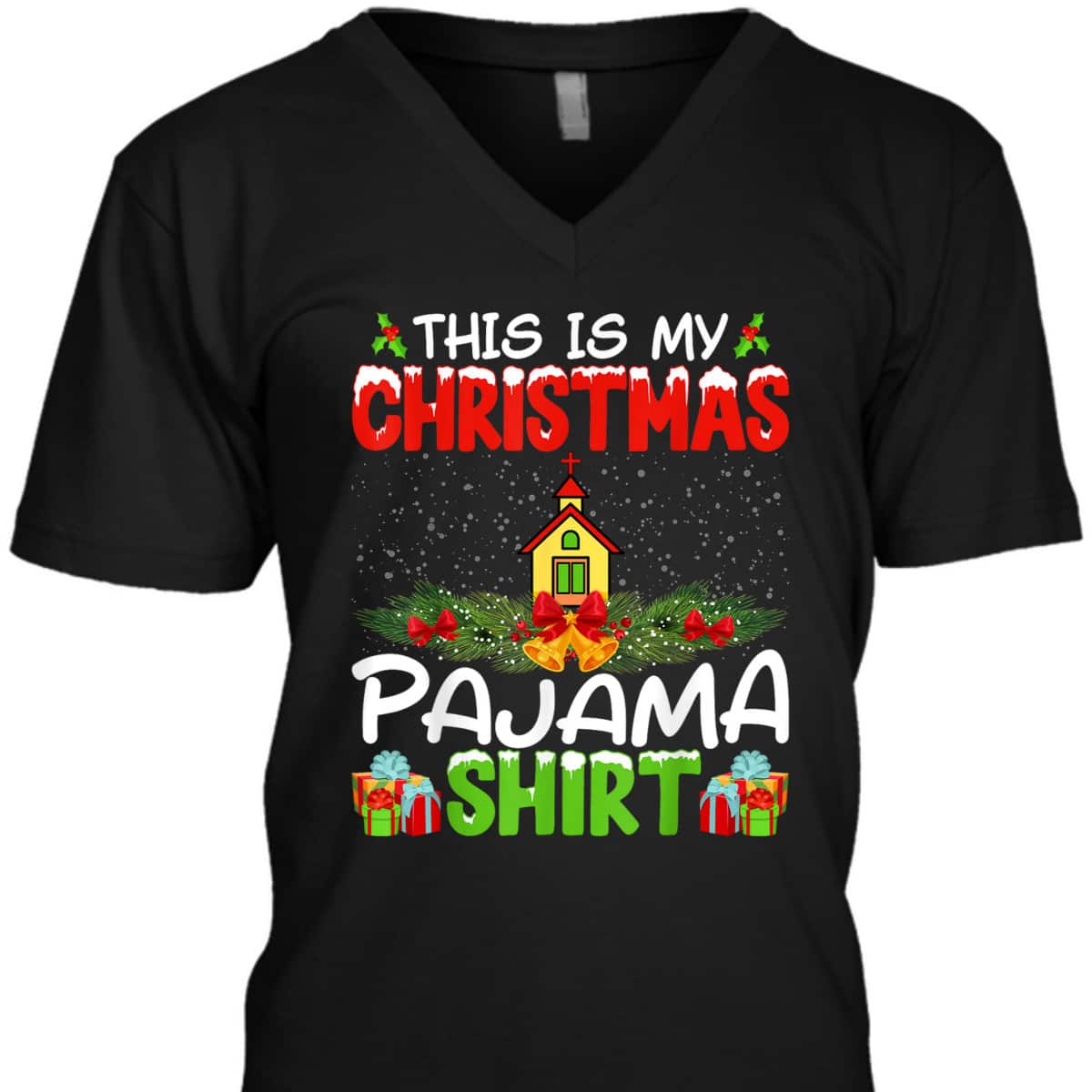Pastor Christian Church Xmas Pajama Christmas Holiday T-Shirt Pastor Christian Church Xmas Pajama Christmas Holiday T-Shirt