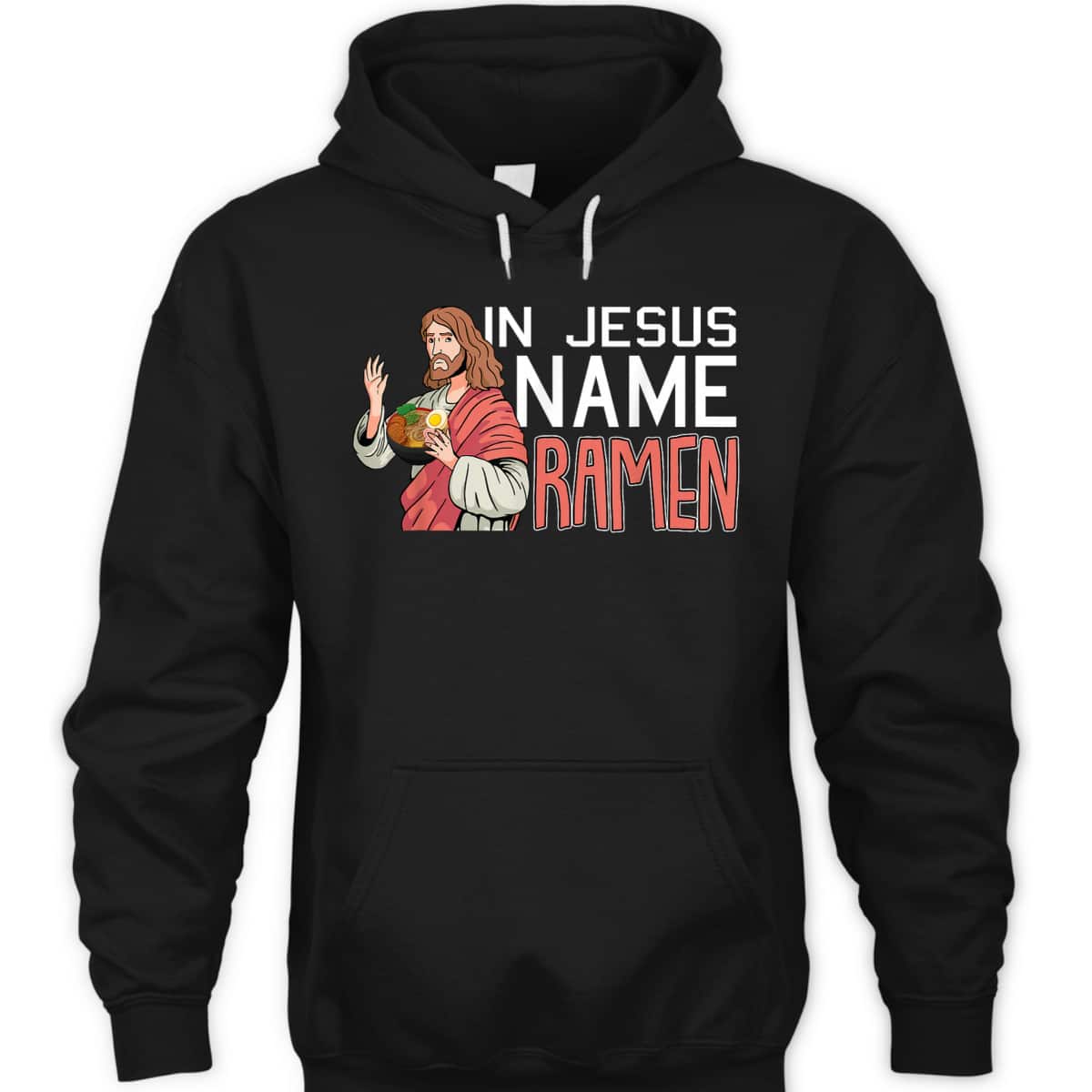 In Jesus Name Ramen Funny Japanese Christian T-Shirt In Jesus Name Ramen Funny Japanese Christian T-Shirt