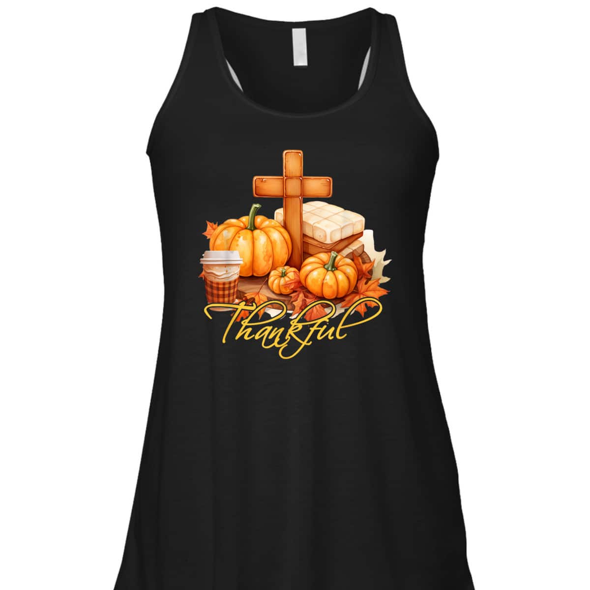 Thankful Jesus Christian Cross Pumpkin Thanksgiving T-Shirt Thankful Jesus Christian Cross Pumpkin Thanksgiving T-Shirt