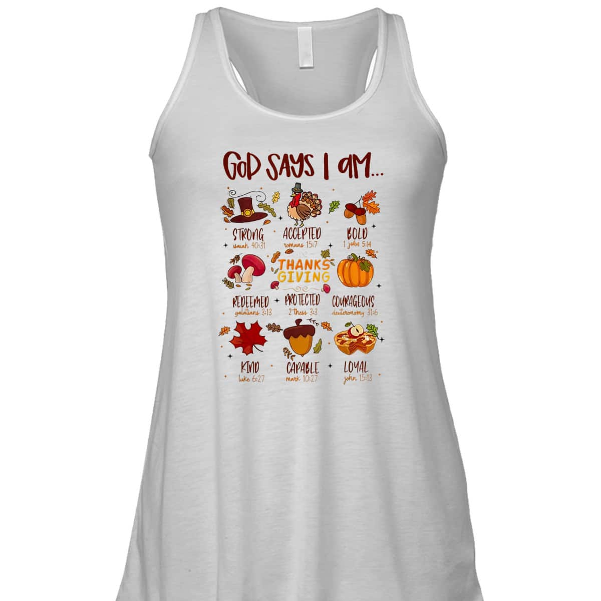 God Says I Am Christian Thanksgiving Bible Jesus T-Shirt God Says I Am Christian Thanksgiving Bible Jesus T-Shirt