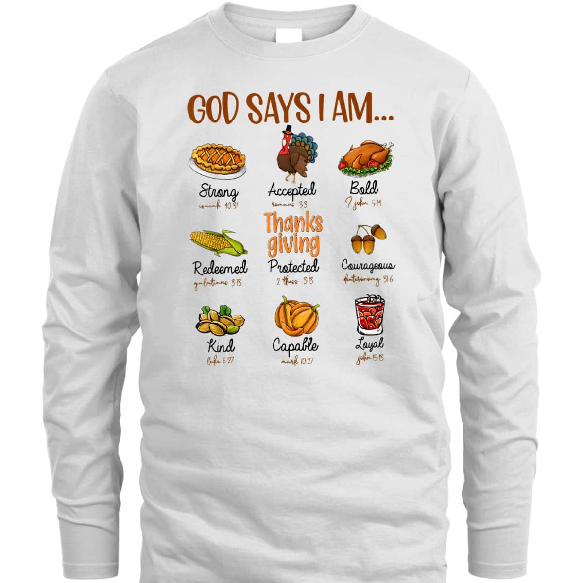 Thanksgiving God Says I Am Thanksgiving Bible Christian T-Shirt Thanksgiving God Says I Am Thanksgiving Bible Christian T-Shirt
