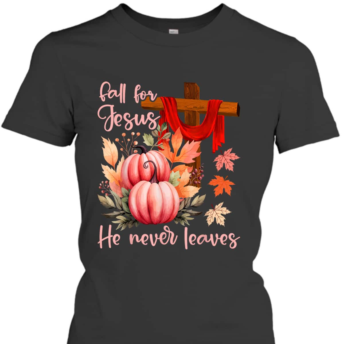 Fall For Jesus Christian Bible Verse Thanksgiving Halloween Day T-Shirt Fall For Jesus Christian Bible Verse Thanksgiving Halloween Day T-Shirt
