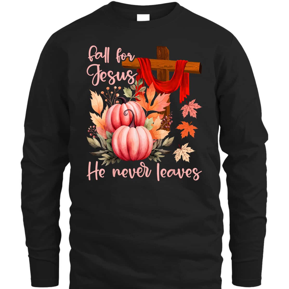 Fall For Jesus Christian Bible Verse Thanksgiving Halloween Day T-Shirt Fall For Jesus Christian Bible Verse Thanksgiving Halloween Day T-Shirt