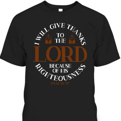 Give Thanks To The Lord Verse Bible Study Jesus Christian T-Shirt