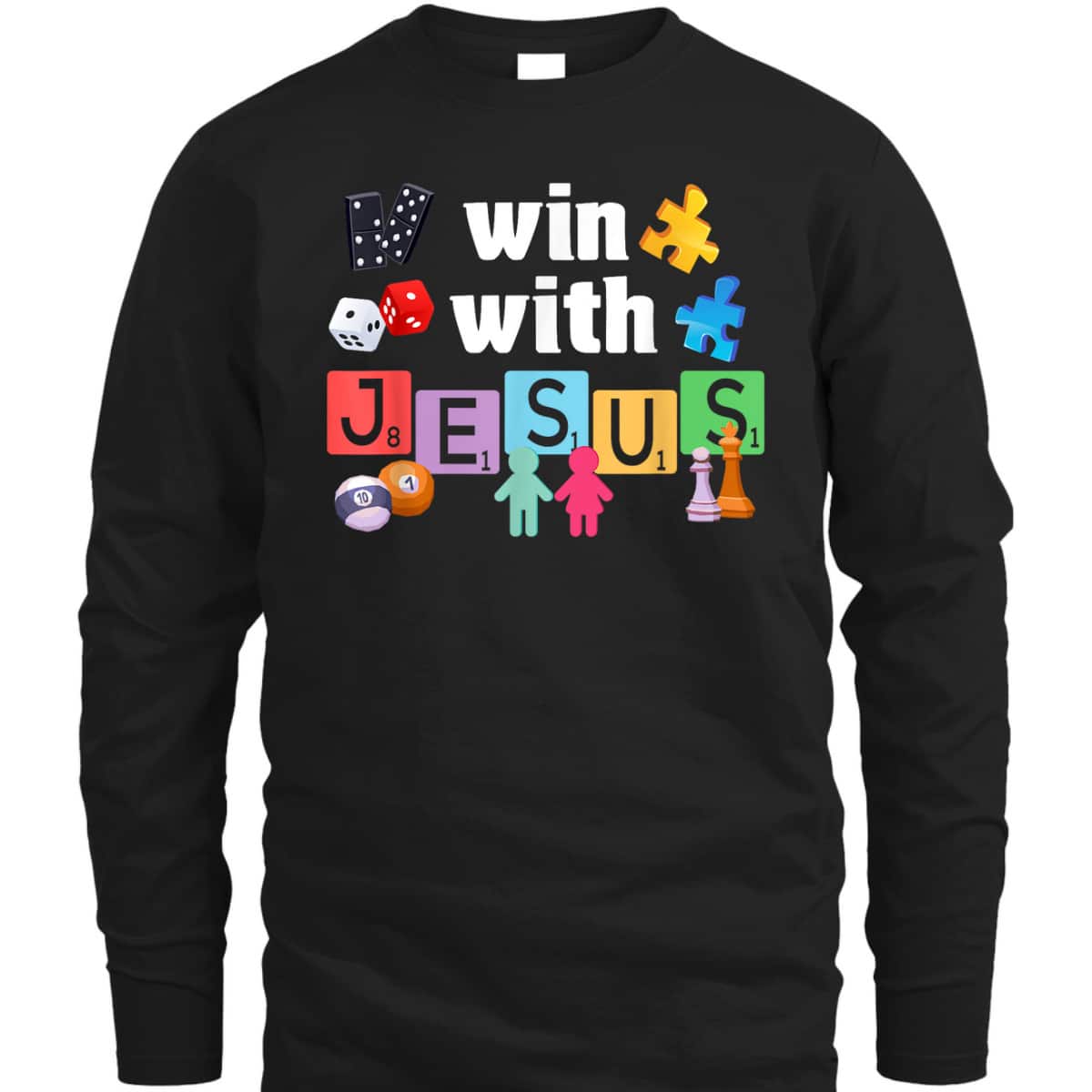Win With Jesus VBS Christian Vacation Bible School Christian T-Shirt Win With Jesus VBS Christian Vacation Bible School Christian T-Shirt