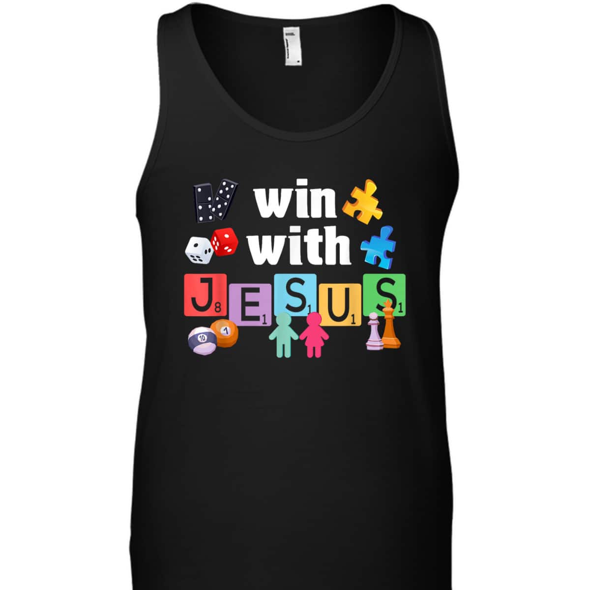 Win With Jesus VBS Christian Vacation Bible School Christian T-Shirt Win With Jesus VBS Christian Vacation Bible School Christian T-Shirt