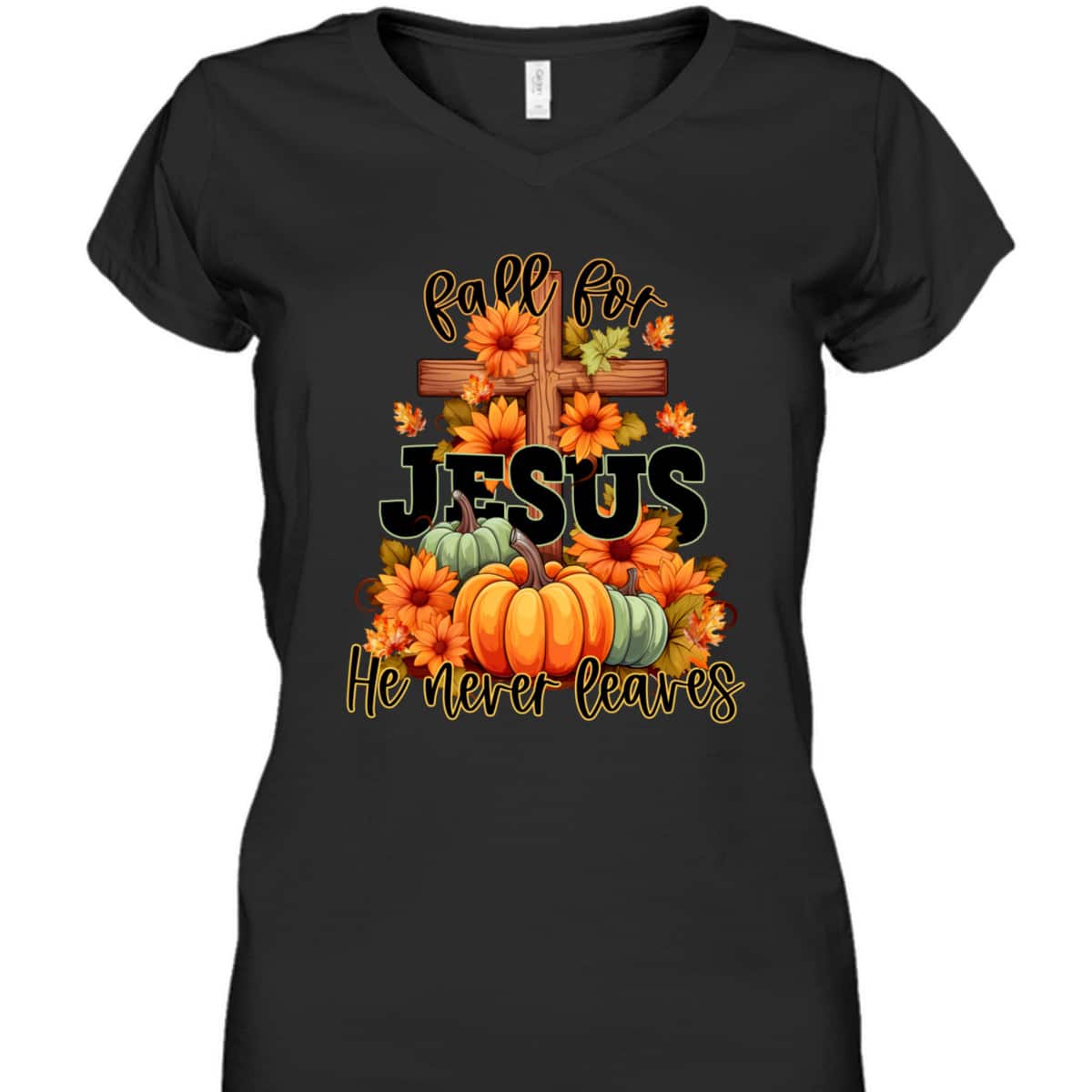 Thanksgiving Dinner T-Shirt Fall For Jesus He Never Leaves Christian Thanksgiving Dinner T-Shirt Fall For Jesus He Never Leaves Christian