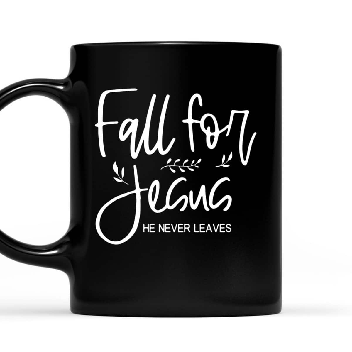 Christian Halloween Thanksgiving Dinner Fall For Jesus He Never Leaves T-Shirt Christian Halloween Thanksgiving Dinner Fall For Jesus He Never Leaves T-Shirt