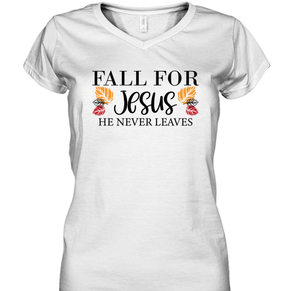 Halloween Fall For Jesus He Never Leaves Christian Faith Thanksgiving Dinner T-Shirt Halloween Fall For Jesus He Never Leaves Christian Faith Thanksgiving Dinner T-Shirt