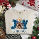 Christmas Nativity Scene Joy To The World Jesus Holy Night T-Shirt Christmas Nativity Scene Joy To The World Jesus Holy Night T-Shirt