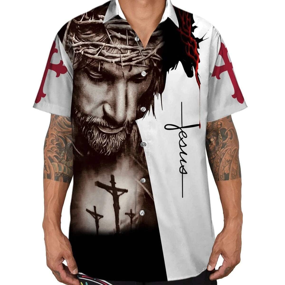 Jesus Is My God My Life All My Everything Christian Cross Hawaiian Shirt Jesus Is My God My Life All My Everything Christian Cross Hawaiian Shirt