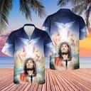 Jesus Hand Of God Dove Religious Christian Hawaiian Shirt
