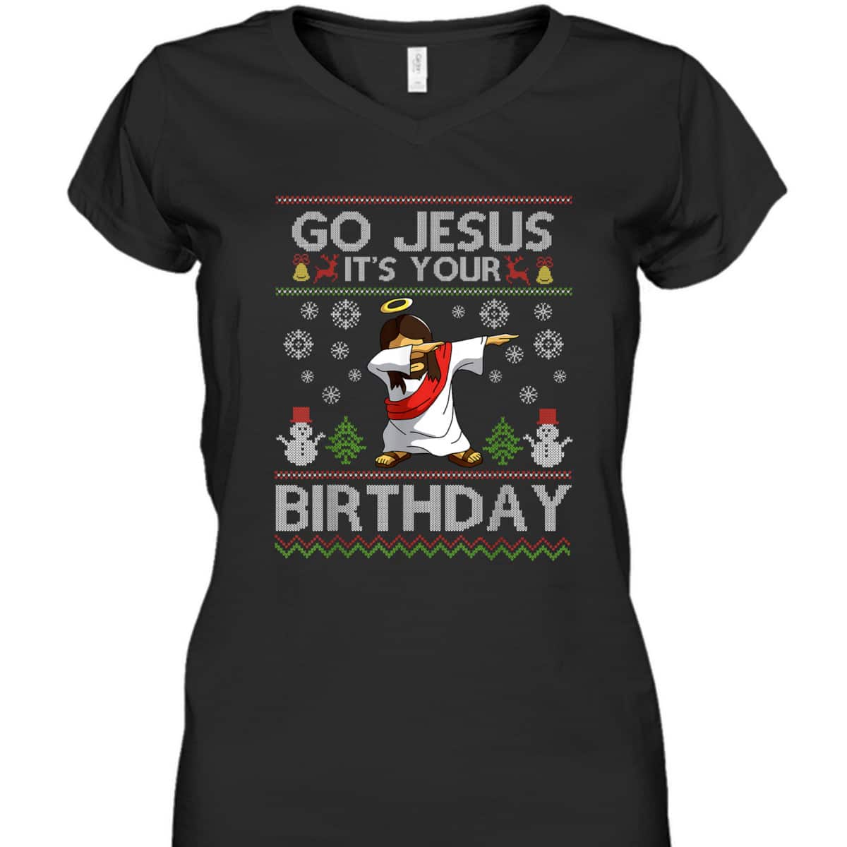 Christian Go Jesus It's Your Birthday Dabbing Christmas T-Shirt Christian Go Jesus It's Your Birthday Dabbing Christmas T-Shirt