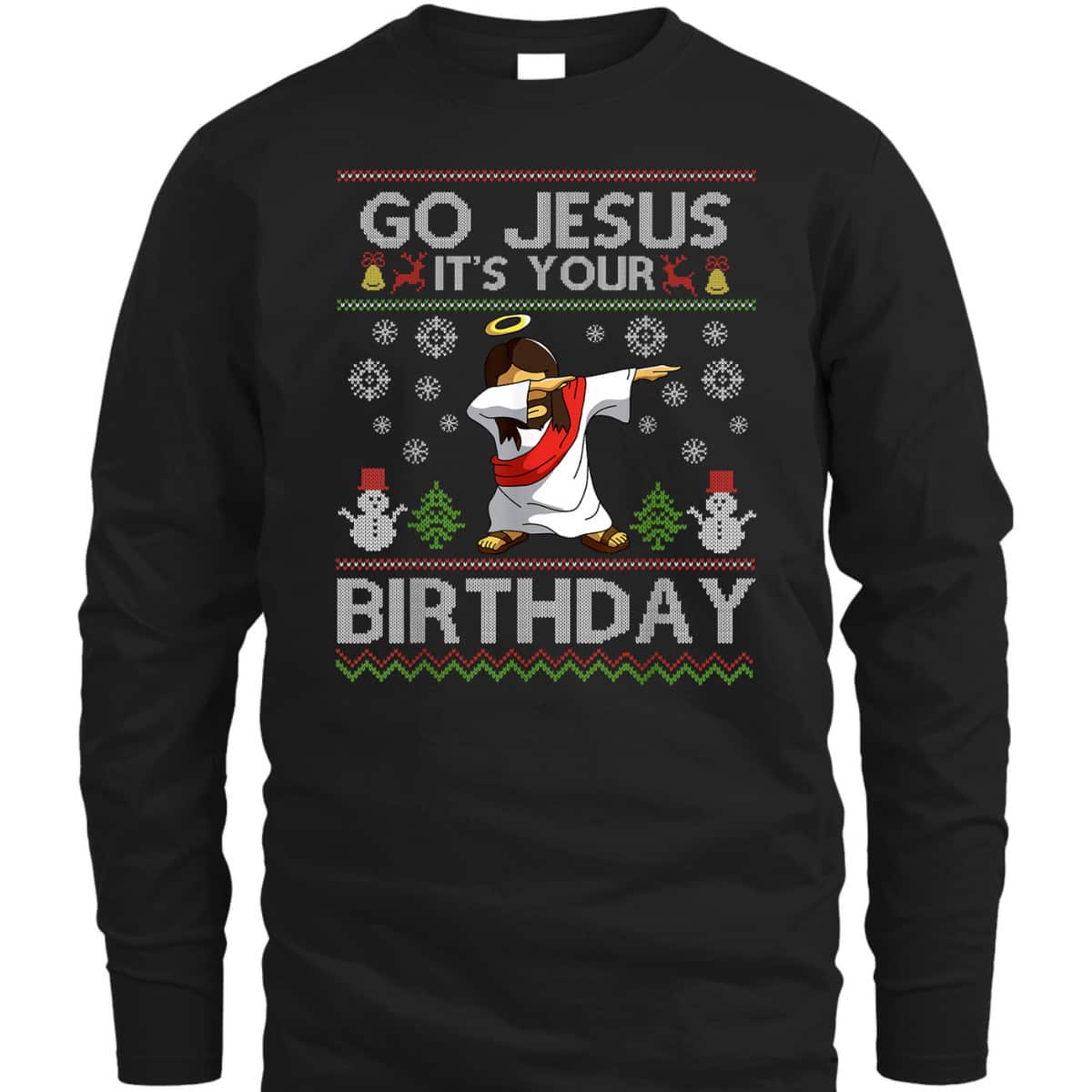 Christian Go Jesus It's Your Birthday Dabbing Christmas T-Shirt Christian Go Jesus It's Your Birthday Dabbing Christmas T-Shirt