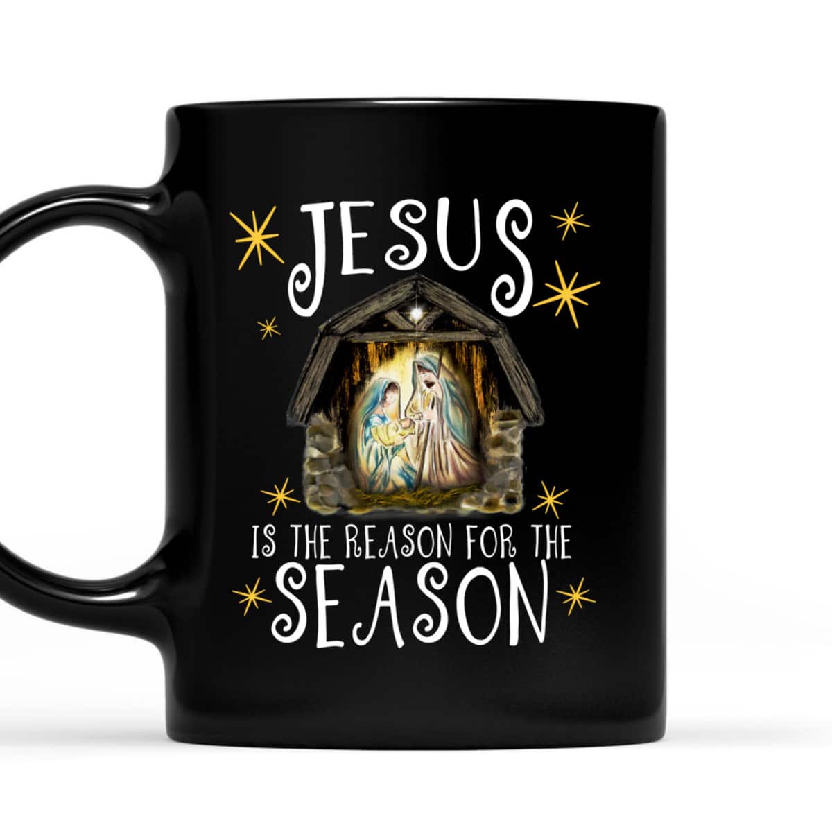 Christmas Nativity Jesus Is The Reason For The Season Manger Christian T-Shirt Christmas Nativity Jesus Is The Reason For The Season Manger Christian T-Shirt