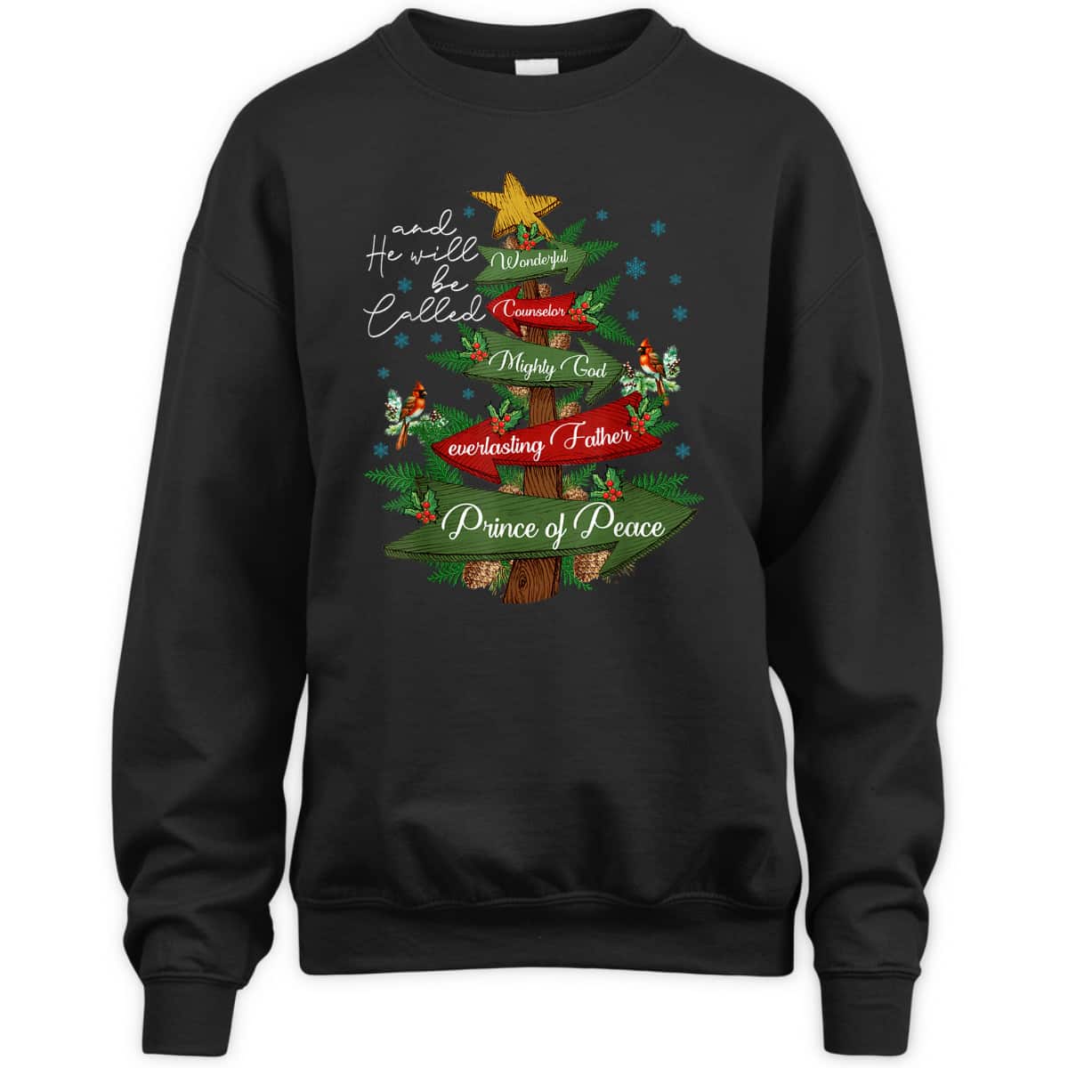 Christian Christmas He Will Be Called Wonderful Counselor Prince Of Peace T-Shirt Christian Christmas He Will Be Called Wonderful Counselor Prince Of Peace T-Shirt