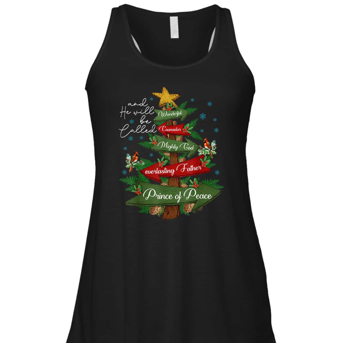 Christian Christmas He Will Be Called Wonderful Counselor Prince Of Peace T-Shirt Christian Christmas He Will Be Called Wonderful Counselor Prince Of Peace T-Shirt