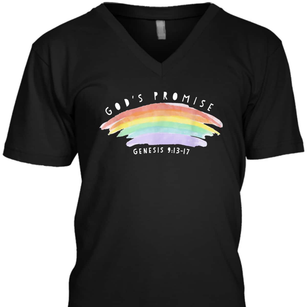 God&rsquo;s Covenant Genesis 9:13 Christian Rainbow Jesus Christ Bible Verse T-Shirt
