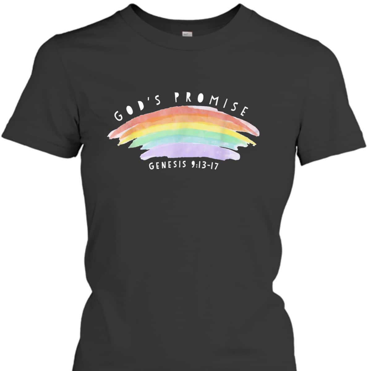 God’s Covenant Genesis 9:13 Christian Rainbow Jesus Christ Bible Verse T-Shirt God’s Covenant Genesis 9:13 Christian Rainbow Jesus Christ Bible Verse T-Shirt