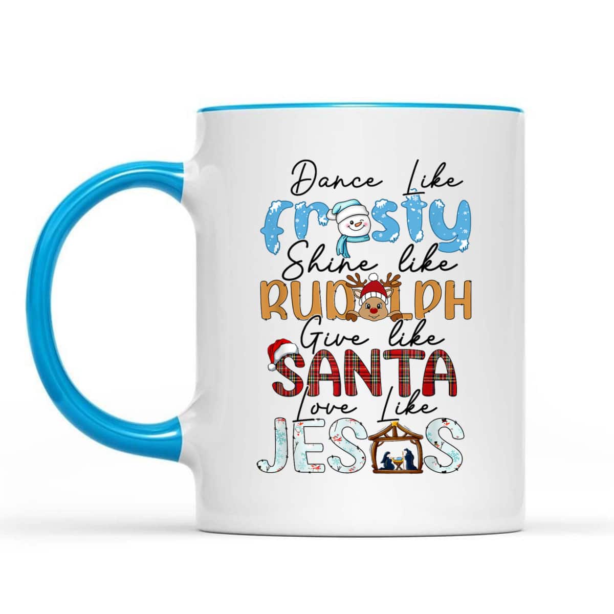 Dance Like Frosty Love Like Jesus Christians Christmas T-Shirt Dance Like Frosty Love Like Jesus Christians Christmas T-Shirt