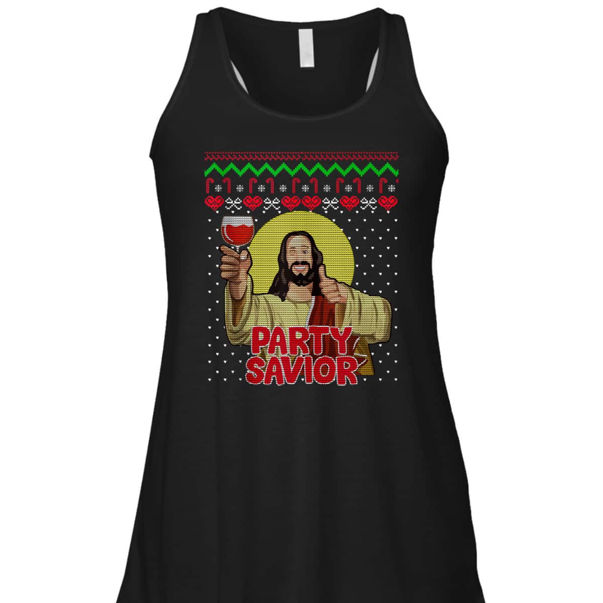 Party Savior Jesus Christ Santa Wine Christmas T-Shirt Party Savior Jesus Christ Santa Wine Christmas T-Shirt