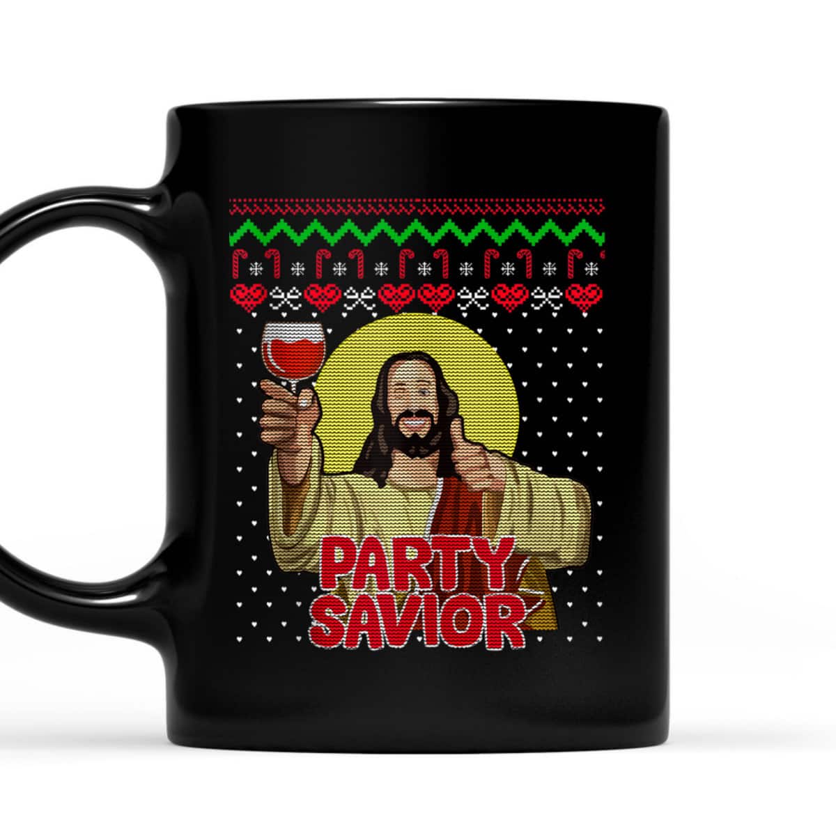 Party Savior Jesus Christ Santa Wine Christmas T-Shirt Party Savior Jesus Christ Santa Wine Christmas T-Shirt