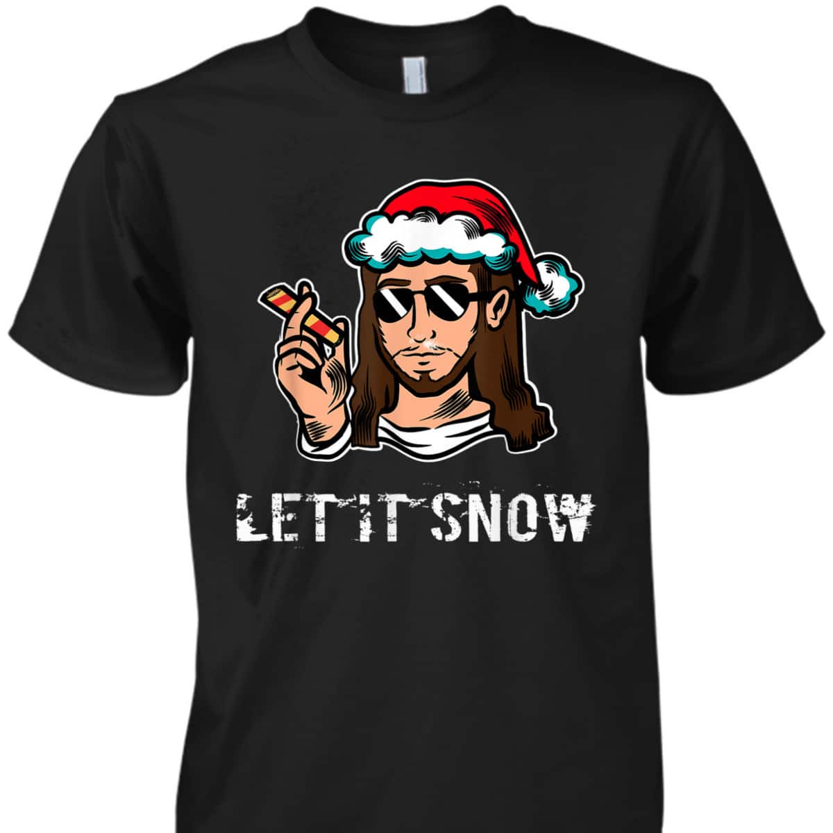 Let It Snow Funny Jesus Christian Xmas T-Shirt Let It Snow Funny Jesus Christian Xmas T-Shirt