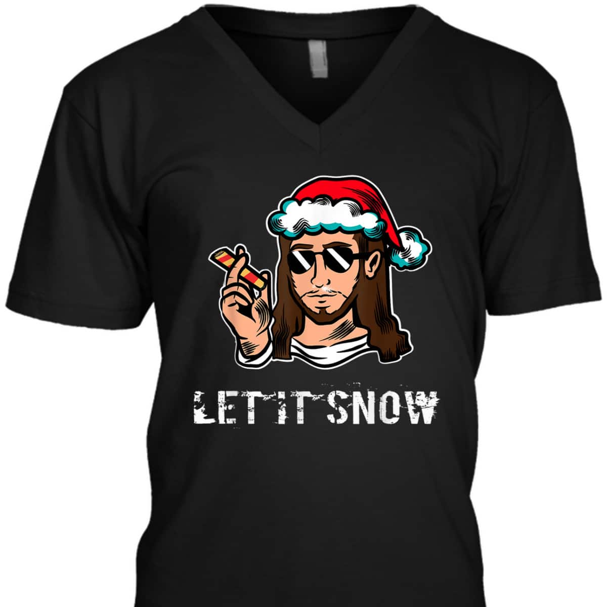 Let It Snow Funny Jesus Christian Xmas T-Shirt Let It Snow Funny Jesus Christian Xmas T-Shirt